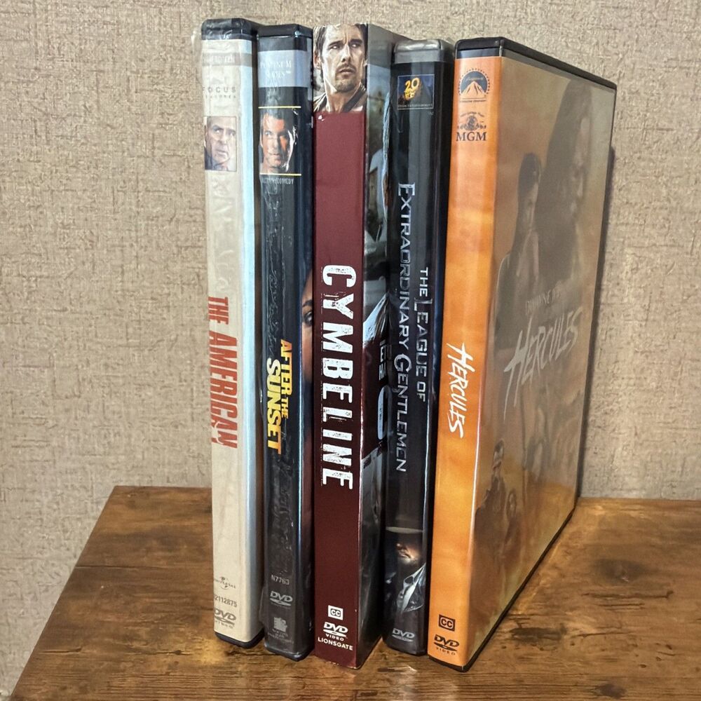 Lot Of 5 Action Thriller Dvd Movies Hercules, Cymbeline, After The Sunset